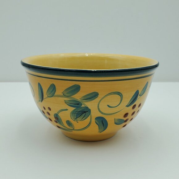 Whole Home French Country Berries En Provence Soup Cereal Bowls Berries & Leaves - Picture 6 of 10